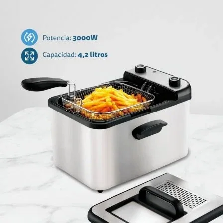 Grunkel Maxi Fry Pro Freidora 3000W capacidad 4.2L